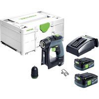 Festool 576866 CXS 12 2,5-Plus 12V 2x2.5Ah CXS BL Drill Kit Brushless Motor