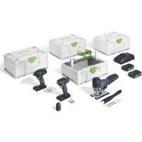 Festool 18v Cordless Installation Kit TID18 TXS18 PSC420 2 x 4.0ah Batteries