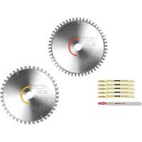 Festool F-KSB-SORT/2 168mm Circular Saw Blade 2 Piece Set 168mm Assorted Teeth 20mm