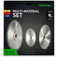 Festool KSB-SORT/3 W/L/A 168mm Circular Saw Blade Pack Of 3 - 578568