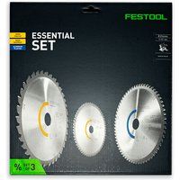 Festool KSB-SORT/3 216mm Circular Saw Blade 3 Piece Set 216mm Assorted Teeth 30mm