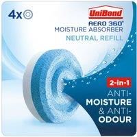 UniBond AERO 360° Moisture Absorber Neutral Refill Tab, Ultra-Absorbent and O...