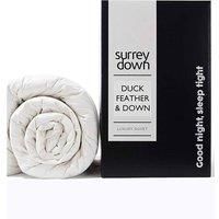 Surrey Down Company White Duck Feather And Down Duvet, 4.5 Tog, Super King