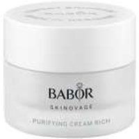 Babor Skinovage Rich Purifying Cream, Luxurious Facial Cream For Impure Skin, Clarifying and Pore-refining Facial Care, Vegan, 50 ml