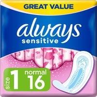 Always Sensitive Normal Ultra (Size 1) Sanitary Towels 16 Pads