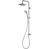 Ideal Standard Idealrain Round Shower System Kit With M1 Rainshower, Fixed Riser, M3 Handspray And Diverter For Built-in Mixers