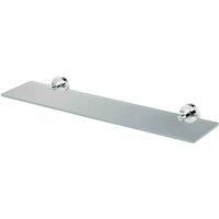 Ideal Standard IOM 52cm Frosted Glass Shelf with Chrome Fixings, A9124AA