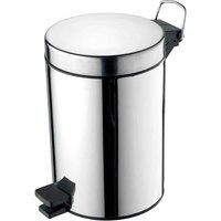 Ideal Standard IOM 3 Litre Pedal Bathroom Bin, Stainless Steel, A9104MY