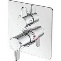 Ideal Standard Easybox Concealed Built-In Thermostatic Shower Mixer with Diverter Fixed Chrome (146RK)