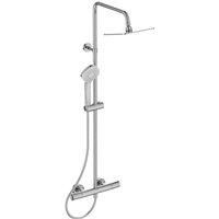 Ideal Standard Ceratherm T100 Thermostatic Dual Shower Mixer, Chrome, A7242AA