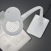 Trio Lighting With a base - LED magnifying light Lupo, white