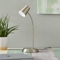Trio Lighting Nickel-coloured LED table lamp Narcos