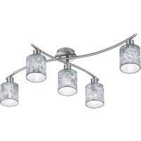 Lamps, Nickel Fabric, Silver, 44.2 x 75 x 22 cm, E14
