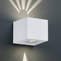 Reality Leuchten Cordoba R28222631 LED Outdoor Wall Light Plastic White Includes 2X 2 Watt LEDs Up and Down Lighting with Stencils