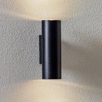 Trio Lighting Marley two-bulb wall light, black