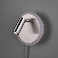 Trio Leuchten Jordan 229210207 LED Wall Light Metal Nickel Matt incl. 5 Watt + 2 Watt LED