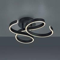 Trio Leuchten Ceiling lamp anthracite incl. LED 3-step dimmable - Frank