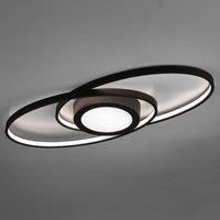 Reality Leuchten LED ceiling light Galaxy, dimmable, anthracite