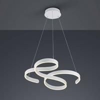 Trio Lighting Francis LED pendant light, matt white