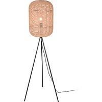 Trio Lighting Runa floor lamp with sisal lampshade