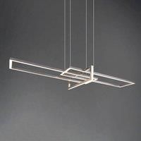 Trio Leuchten Salinas 320310307 LED Pendant Light Metal Matt Nickel with 34 Watt LED Switch Dimmer