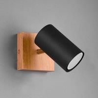 Trio Lighting Marley wall spotlight, matt black