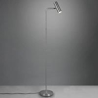 Trio Lighting Marley floor lamp, matt nickel