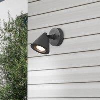 Trio Leuchten Kaveri 206060142 Outdoor Wall Light Die-Cast Aluminium Anthracite Bulb Not Included 1x GU10