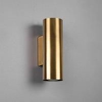 Trio Lighting Marley wall light, antique brass, up and down