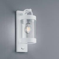 Trio Lighting Sambesi outdoor wall lamp, motion sensor, white