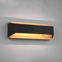 Trio Lighting Arino LED wall light, black, width 35.2 cm