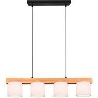 Reality Leuchten Cameron pendant light, four-bulb, white