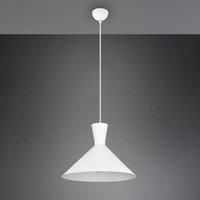 Reality Leuchten Enzo R30781931 Pendant Light Metal Matte White Excludes 1x E27