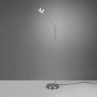 Trio Lighting Franklin LED floor lamp, sensor dimmer, nickel