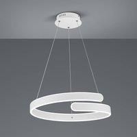 Reality Leuchten Parma LED pendant light, switch dimmer, white