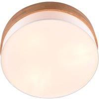 Trio Lighting Seasons ceiling lamp wood/white 50 cm
