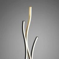 Trio Lighting Blaze LED floor lamp with dimmer, CCT, brass