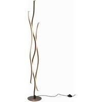 Trio Lighting Blaze LED floor lamp with dimmer, CCT, aluminium