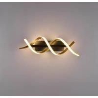 Trio Lighting Sequence LED wall light, dimmable, CCT, brass
