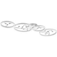 Trio Lighting LED ceiling lamp Groovy 4-bulb white 4,000K