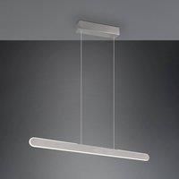 Trio Lighting Helios LED hanging light, aluminium, height-adjustable, dimmable, CCT