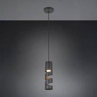 Trio Leuchten Stream 364000132 Pendant Light, Metal, Matt Black, Excl. 1x GU10
