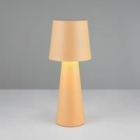 Trio Lighting Nubian table lamp, beige, height 40 cm, metal, E27