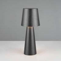 Trio Lighting Nubian table lamp, black, height 40 cm, metal, E27