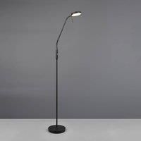 Reality Leuchten Moreno LED rechargeable floor lamp, matt black, CCT, dimmable