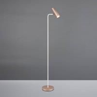 Trio Lighting Marley floor lamp, brown/light grey, height 151 cm, metal