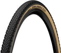 Continental Terra Speed Folding TL Tyre (ProTection) - Black Cream - 700c x 38c, Black Cream