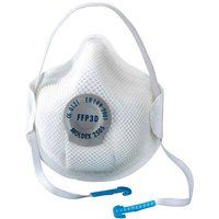 Moldex 250501 FFP3 NRD Valved Mask for Dust Mist and Fume, Non Reusable, Pack of 10
