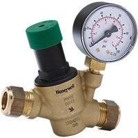 Honeywell D04FM-1/2ZGC Pressure Reducing Valve, Gold 15mm
