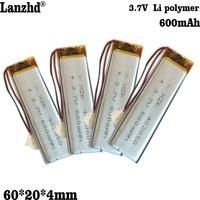 1-12pcs 3.7V 500mAh Lipo Polymer Lithium Rechargeable Battery For MP3 GPS Bluetooth Recorder Headset Smart Watch 402060 Massager